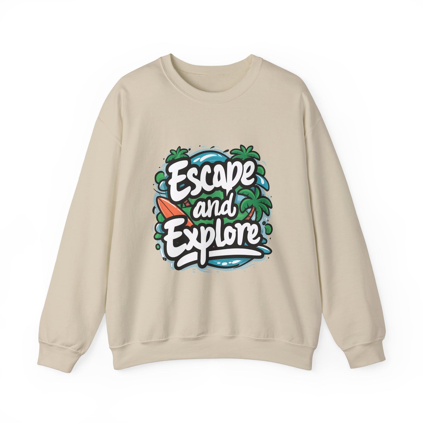 Escape and Explore Unisex Crewneck Sweatshirt