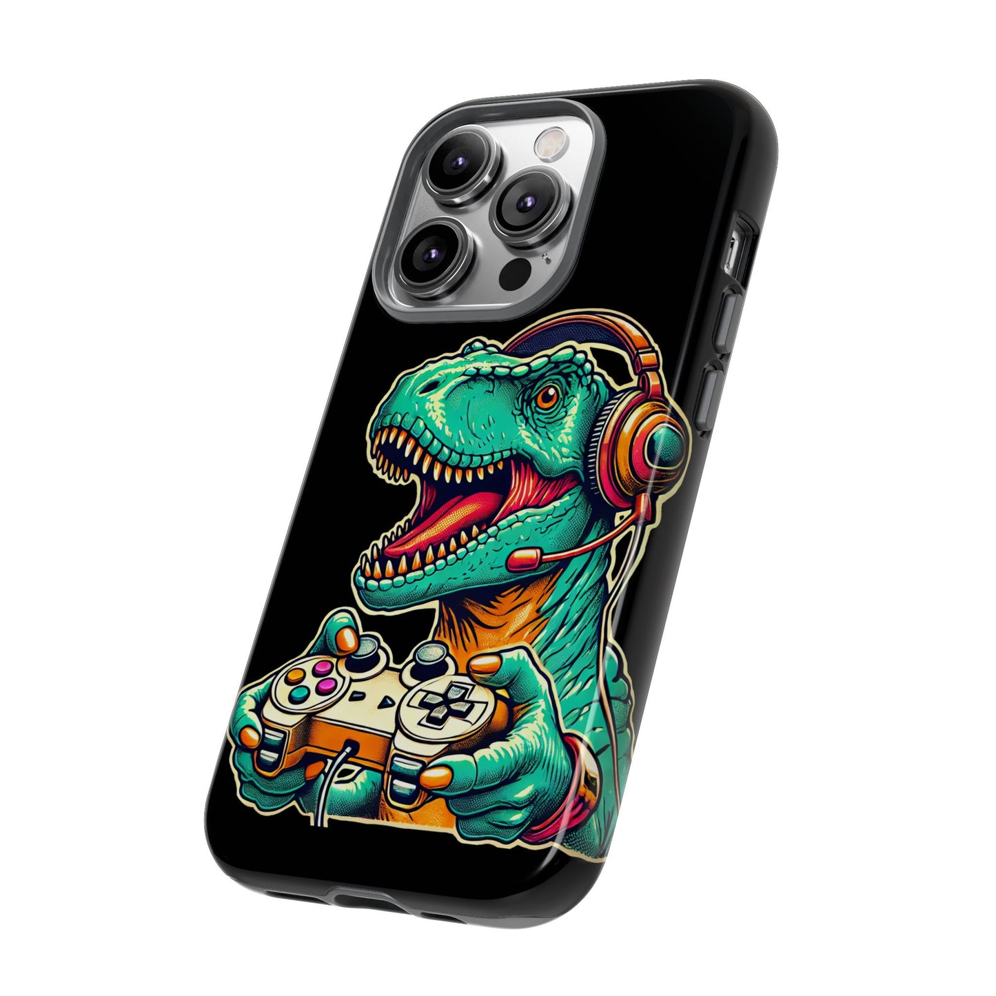 Dinosaur Gaming Phone Case – Tough Cases for Gamers