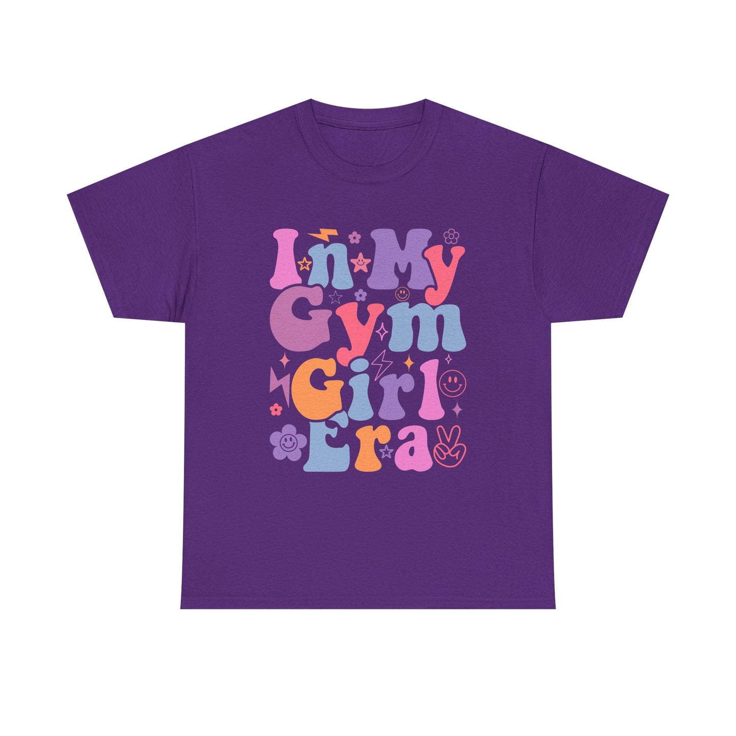 In My Gym Girl Era Heavy Cotton Tee - Fun & Colorful Workout T-Shirt
