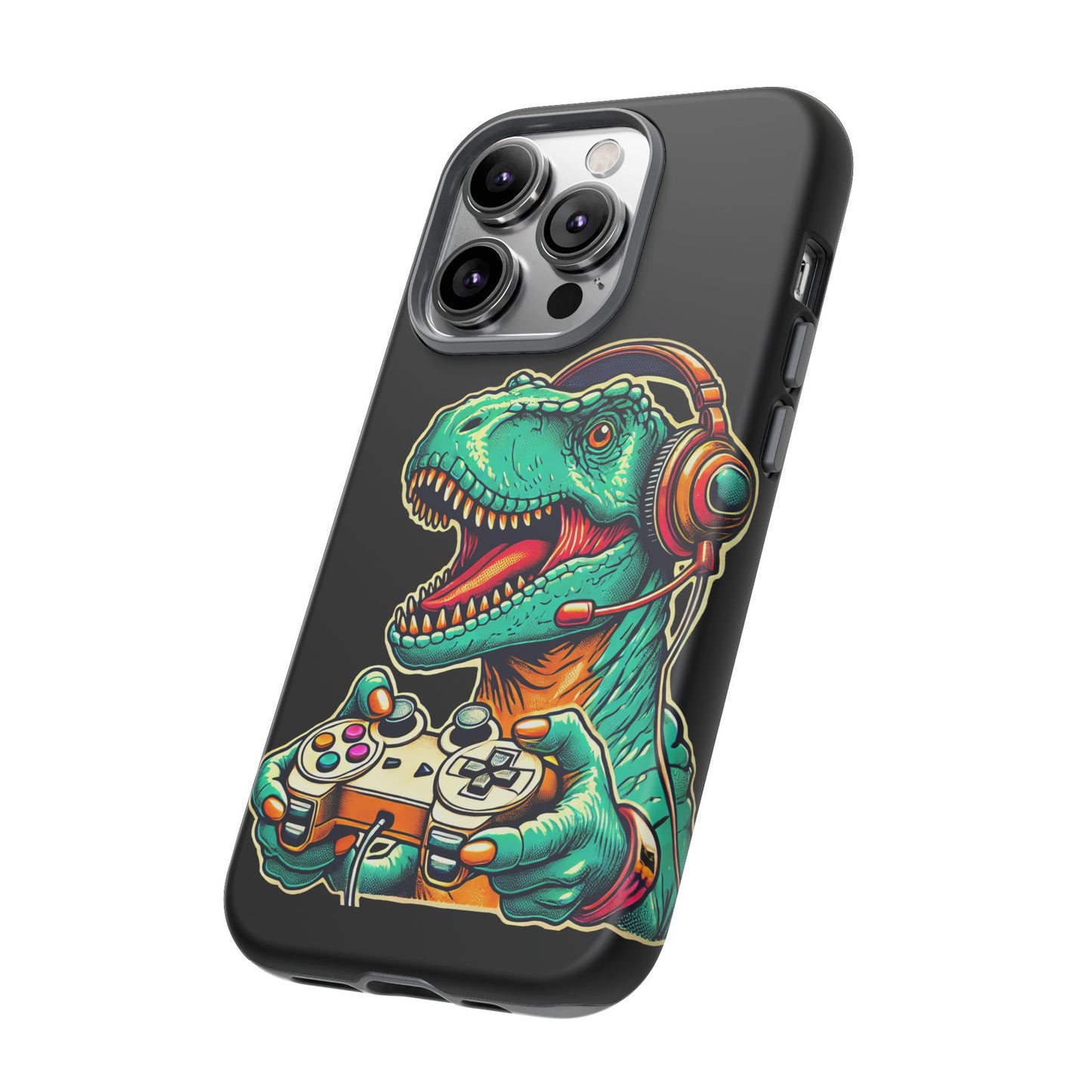 Dinosaur Gaming Phone Case – Tough Cases for Gamers