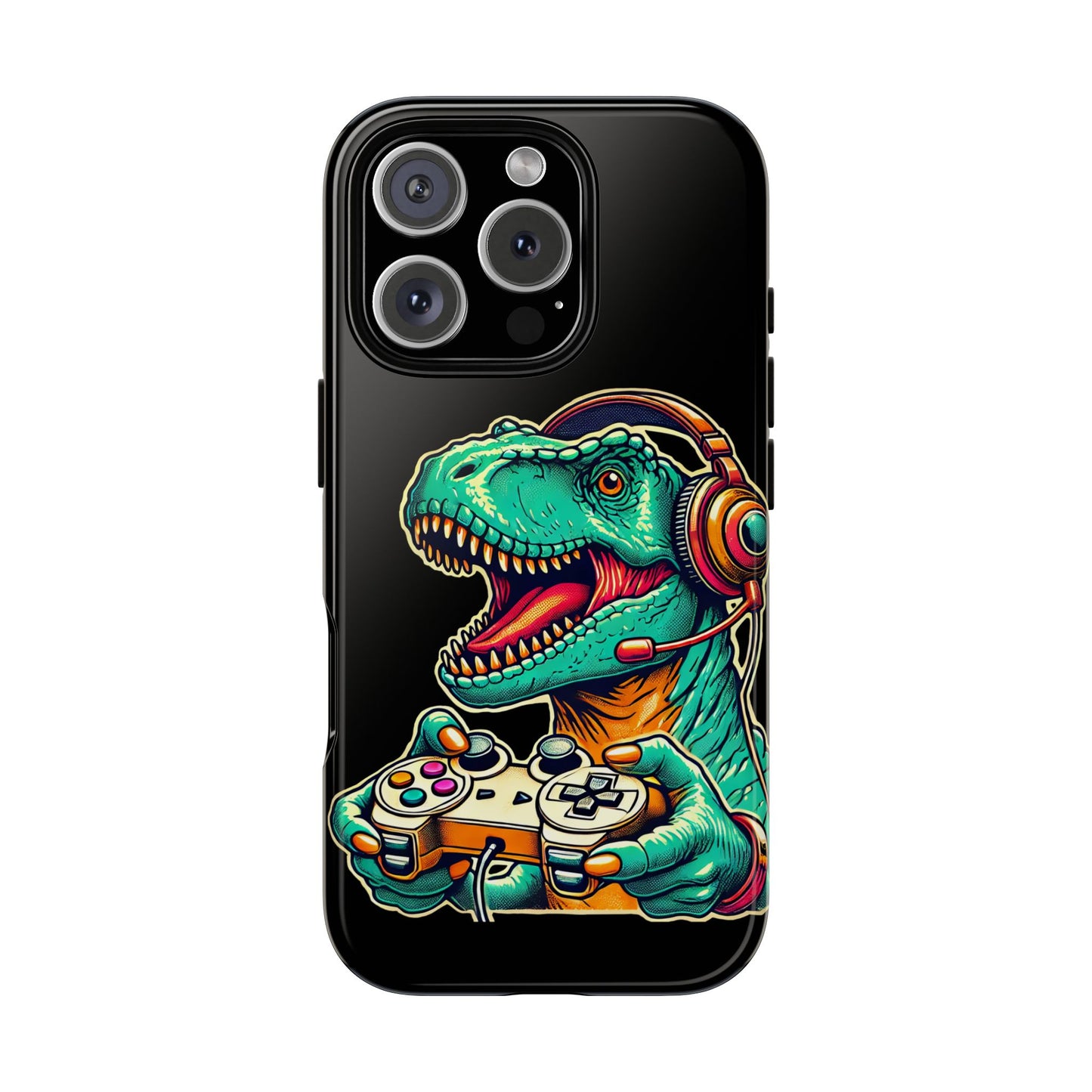 Dinosaur Gaming Phone Case – Tough Cases for Gamers