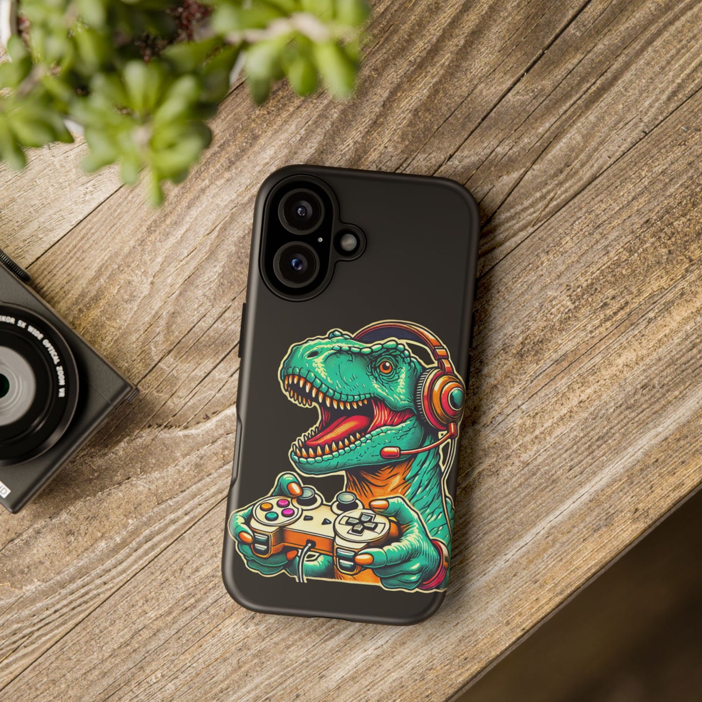 Dinosaur Gaming Phone Case – Tough Cases for Gamers