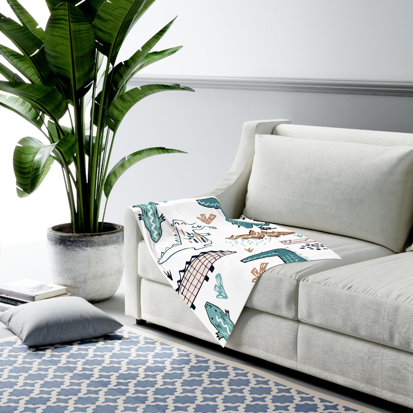 Dinosaur-Themed Baby Swaddle Blanket | Soft & Playful Infant Wrap