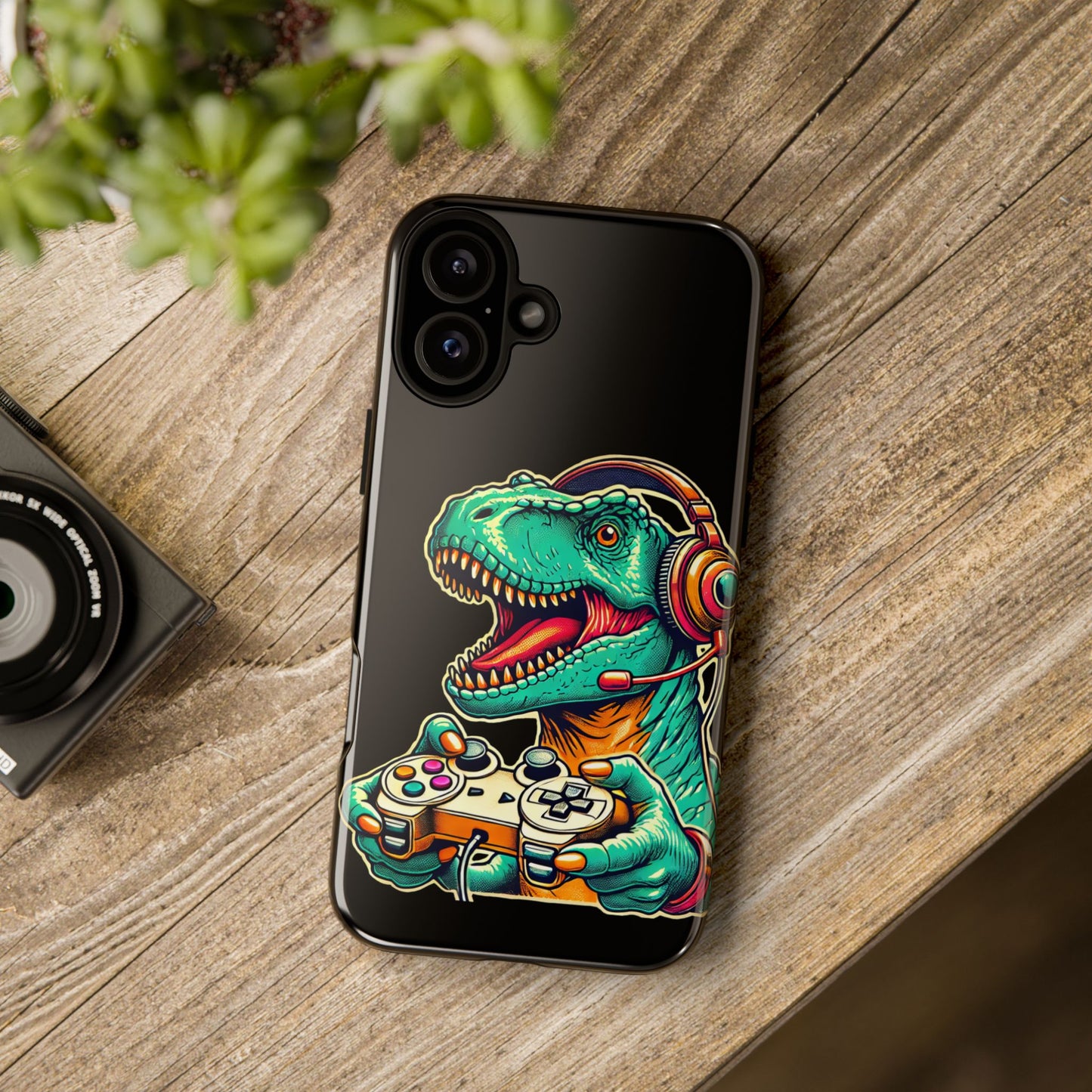 Dinosaur Gaming Phone Case – Tough Cases for Gamers