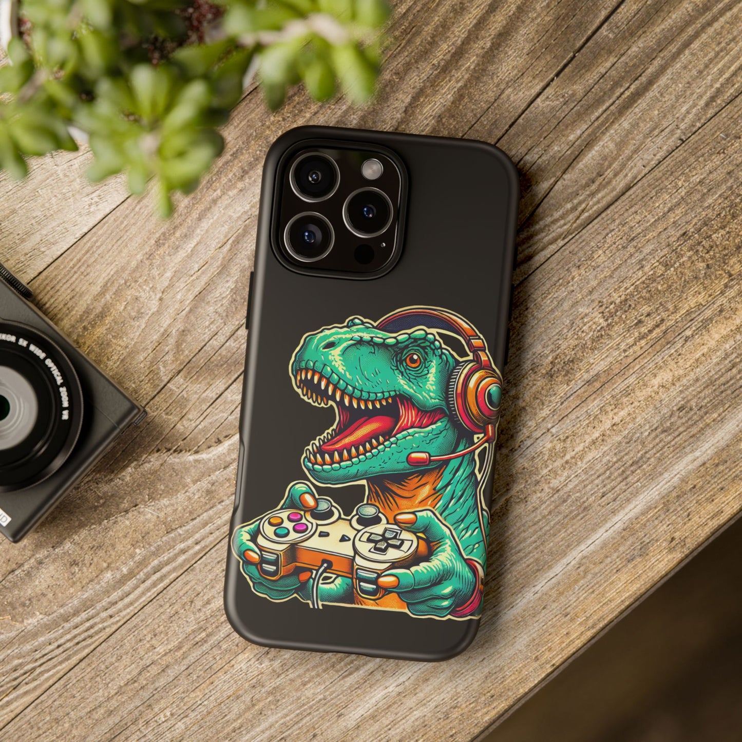 Dinosaur Gaming Phone Case – Tough Cases for Gamers