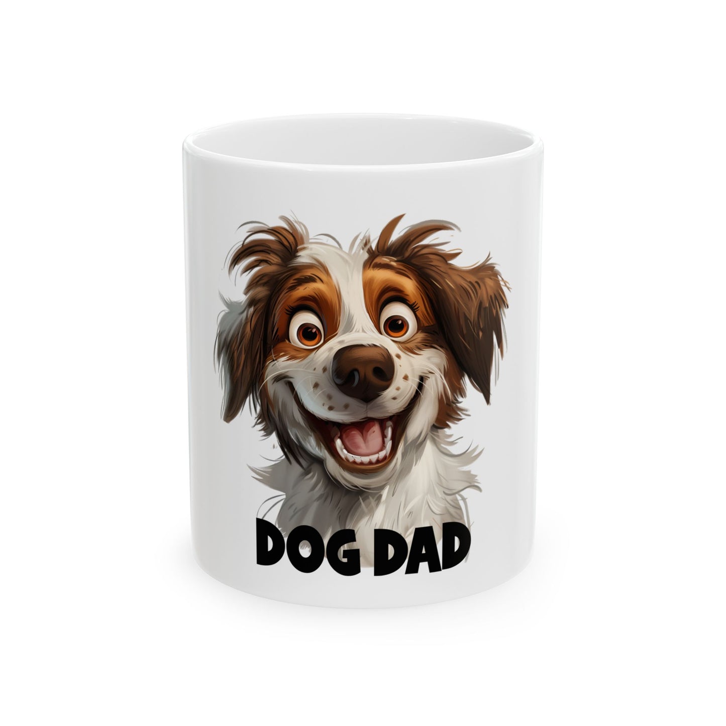 Dog Dad Ceramic Mug - Fun Pet Owner Gift (11oz, 15oz)