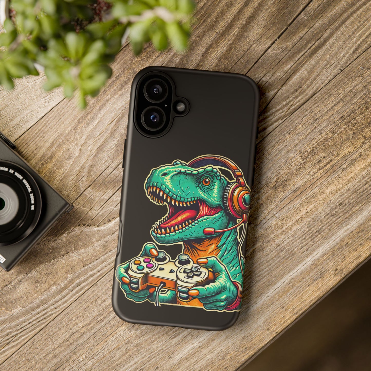 Dinosaur Gaming Phone Case – Tough Cases for Gamers