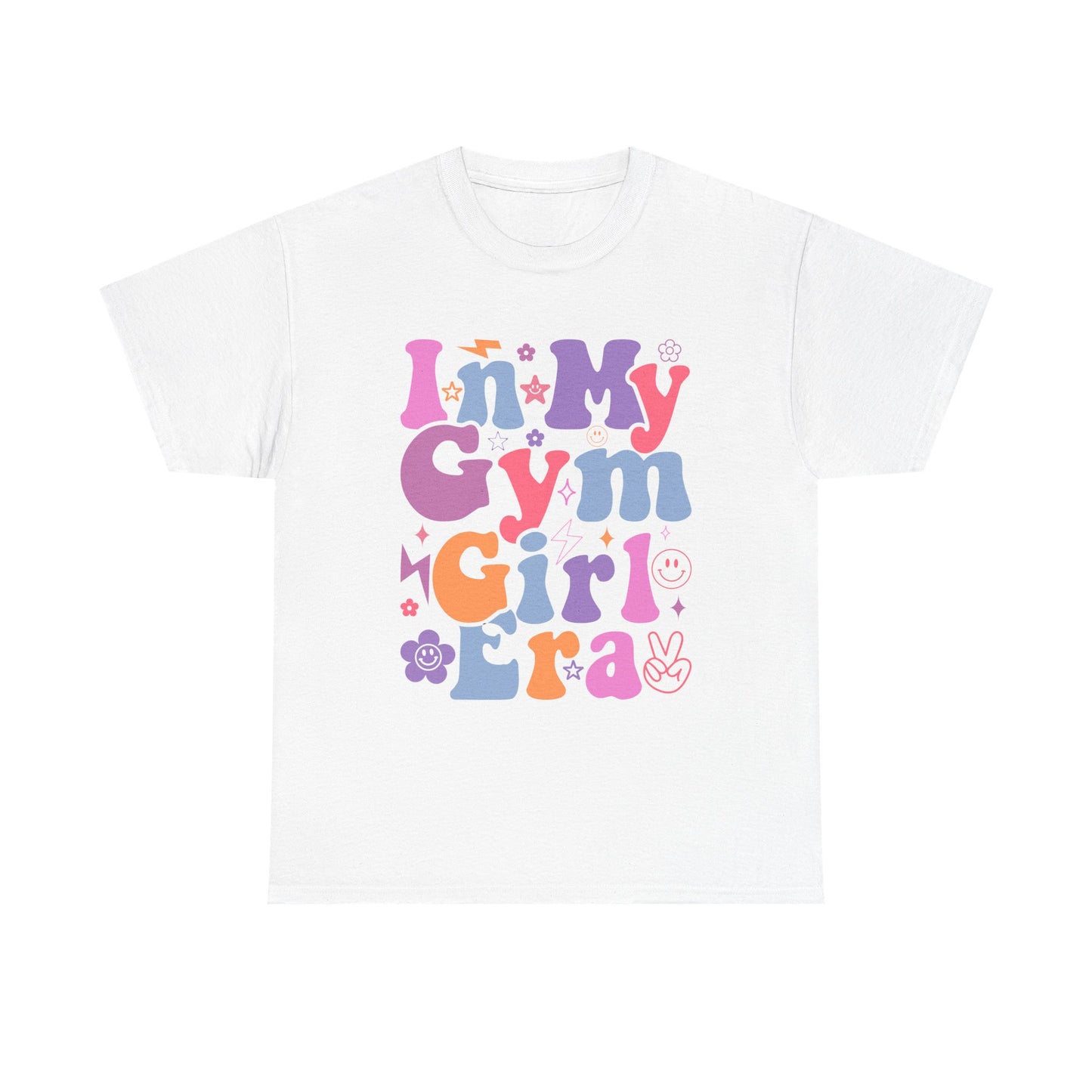 In My Gym Girl Era Heavy Cotton Tee - Fun & Colorful Workout T-Shirt