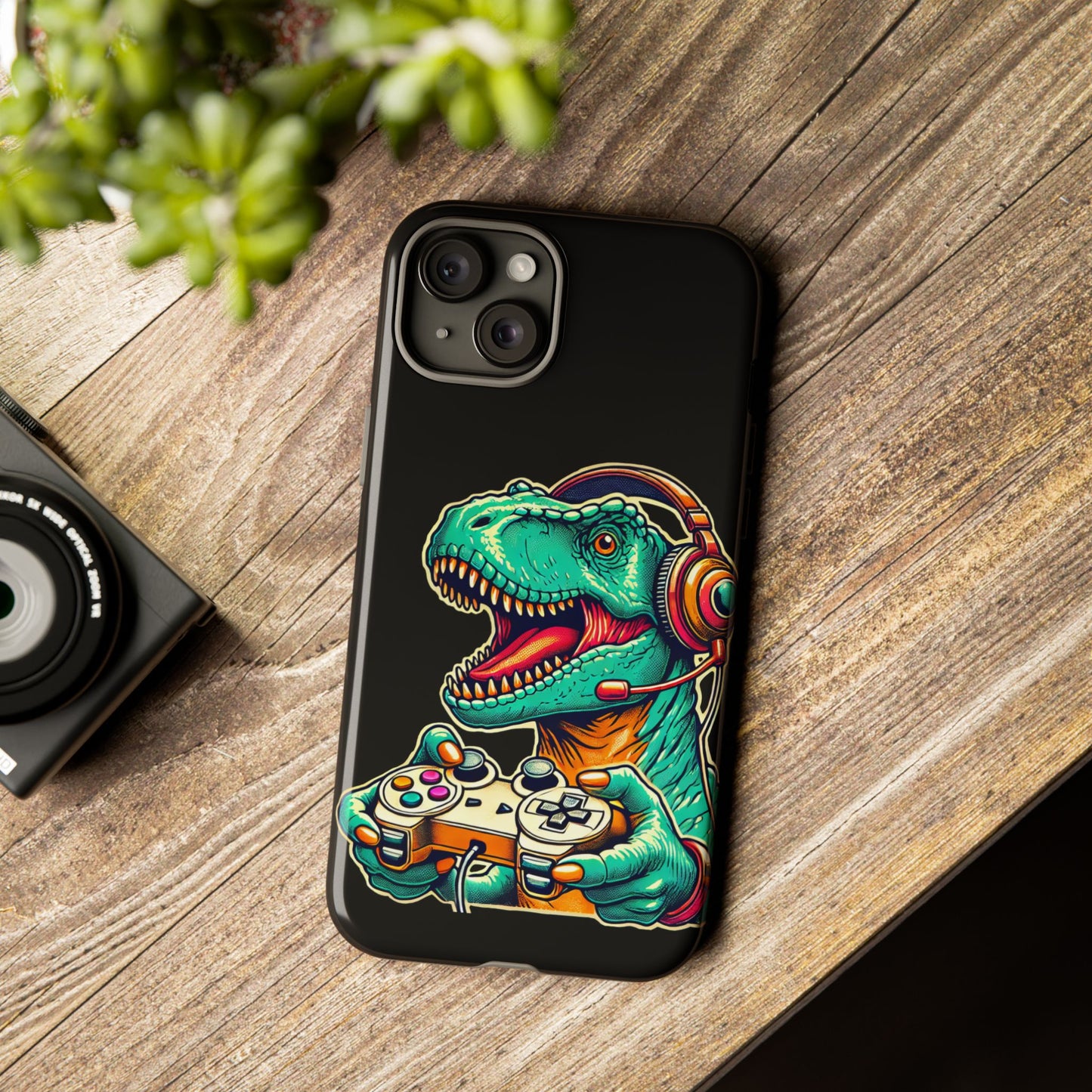 Dinosaur Gaming Phone Case – Tough Cases for Gamers