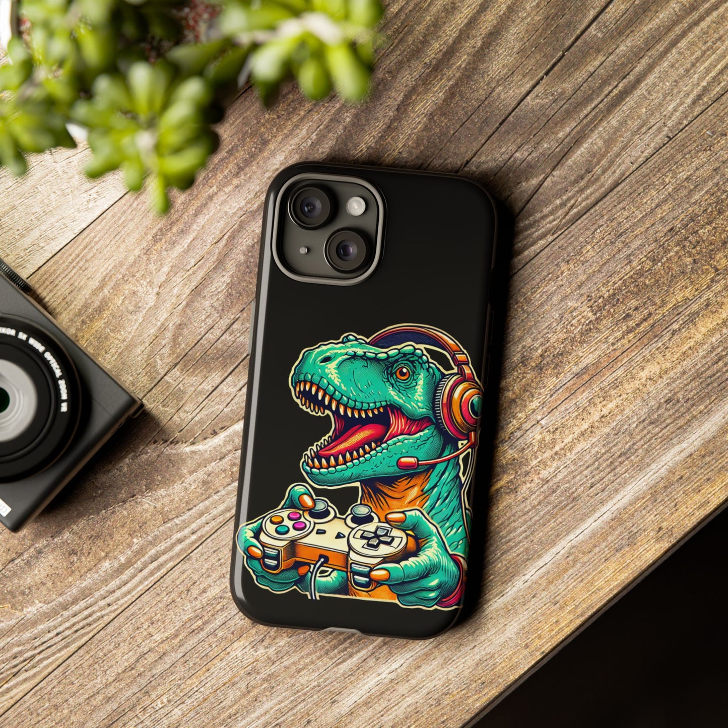 Dinosaur Gaming Phone Case – Tough Cases for Gamers