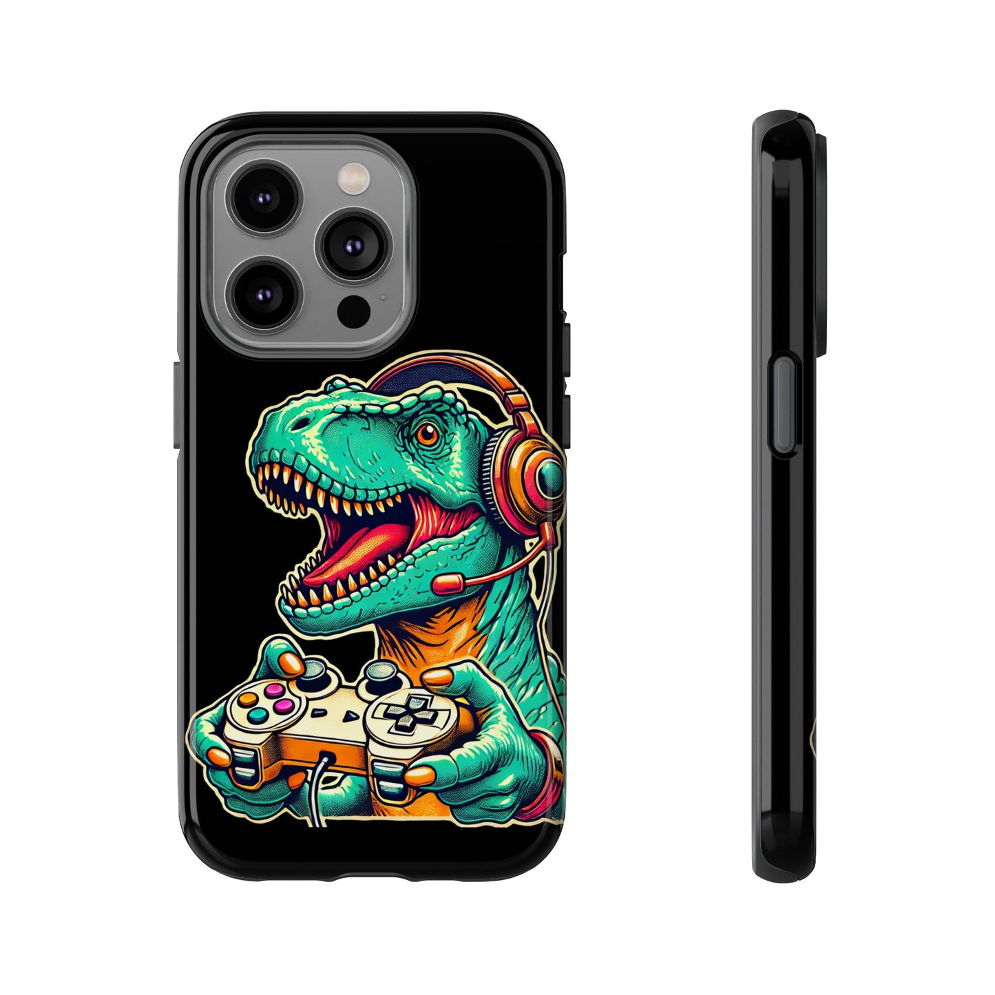 Dinosaur Gaming Phone Case – Tough Cases for Gamers