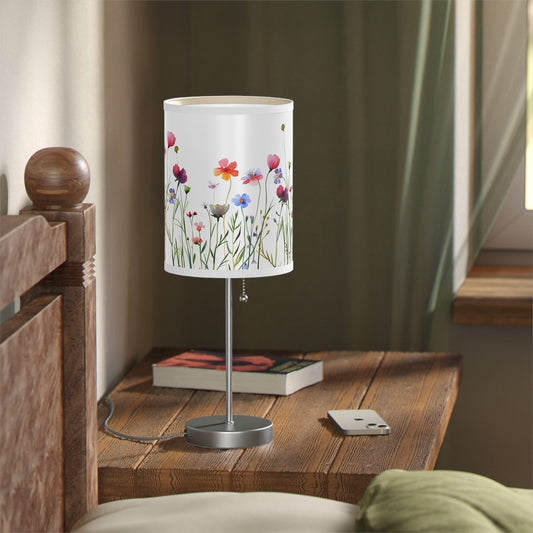 Floral Table Lamp | Colorful Flower Design | Home Decor Accent