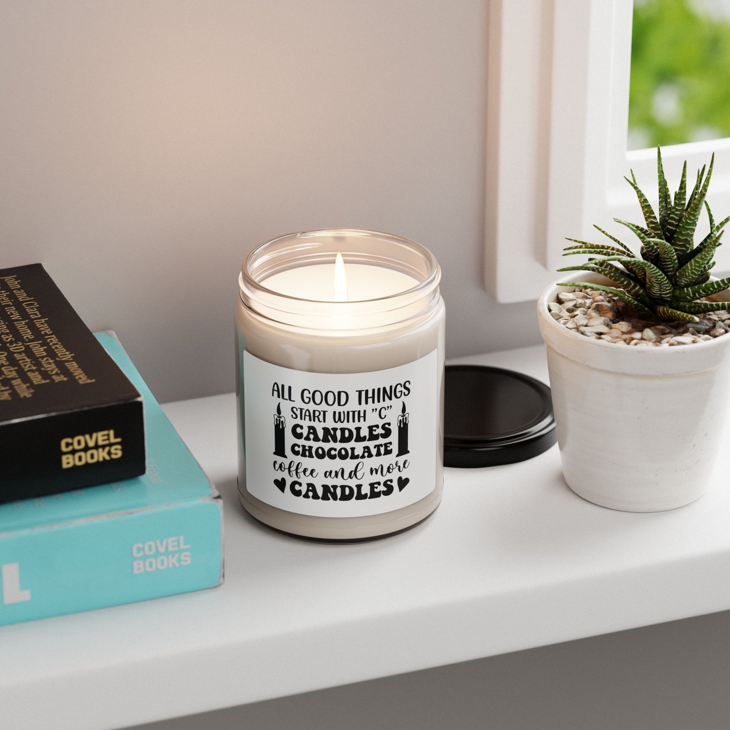 All Good Things Scented Soy Candle - Chocolate & Coffee Aroma, 9oz